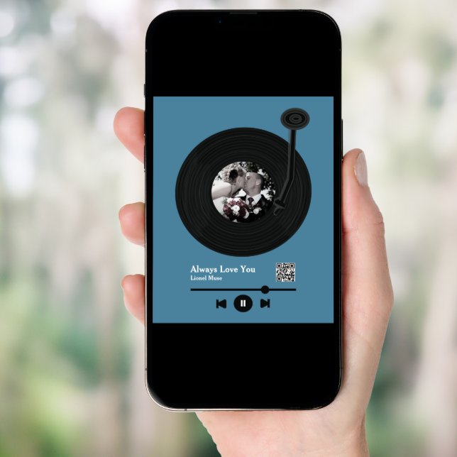 First Dance Music Record QR code Poster (Front Digital)