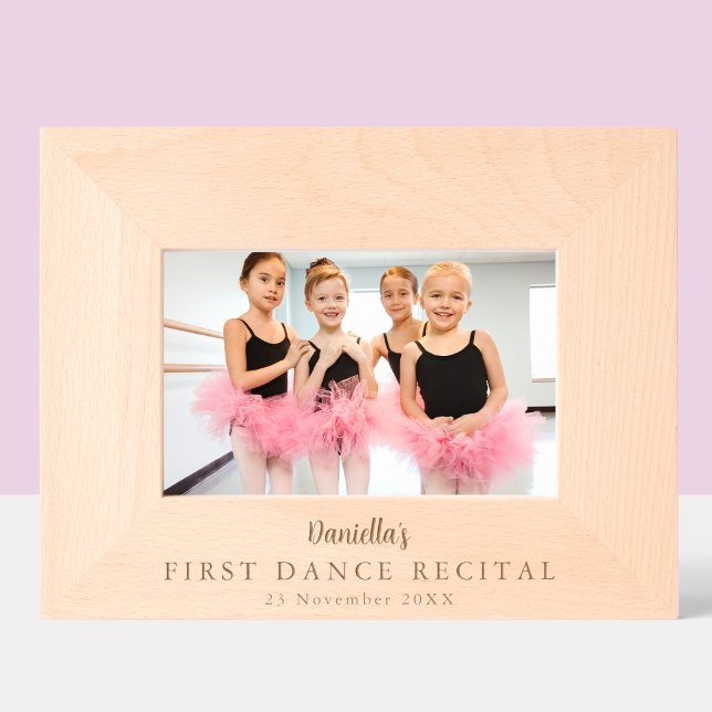 First Dance Recital Custom Keepsake Engraved Frames (Creator Uploaded)