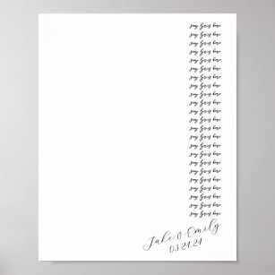 Foo Fighters Everlong White Script Song Lyric Music Wall Art Print - Song  Lyric Designs