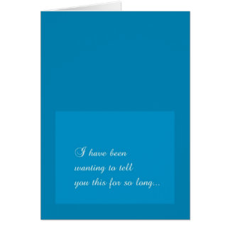 First Date Confession Card