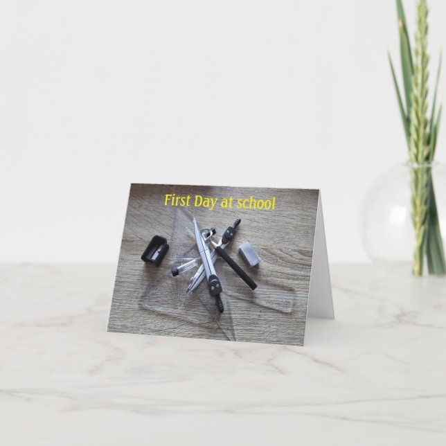 First day at school card (Front)