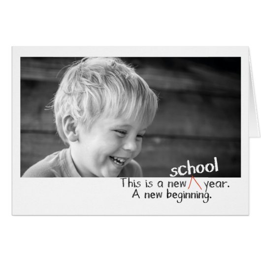 First day back to school photo cards (Front Horizontal)