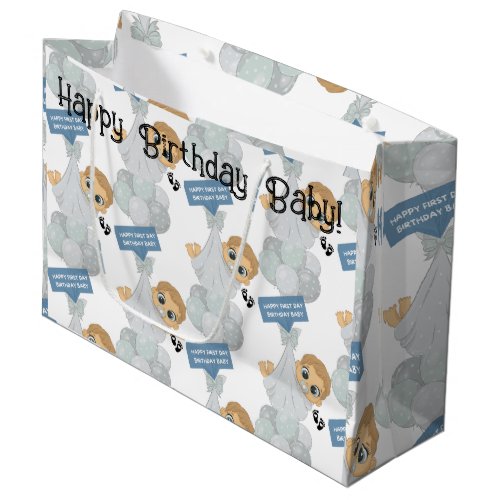 First Day Birthday Large Gift Bag