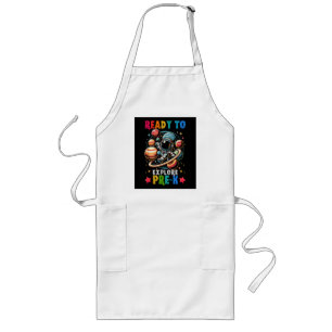 First day Kids Welcome back to School Astronaut Long Apron