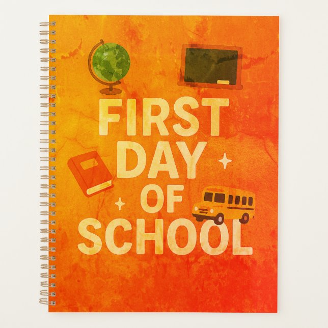 First day notebook  (Front)