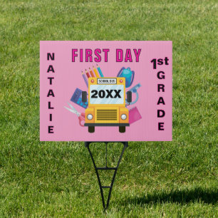 First day of 1st Grade custom Sign