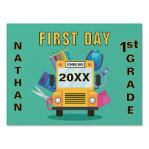 First day of 1st Grade custom