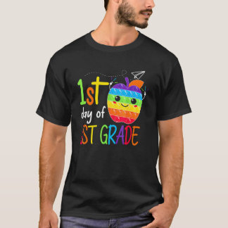 First Day Of 1st Grade Teacher Girls Boys Back To T-Shirt