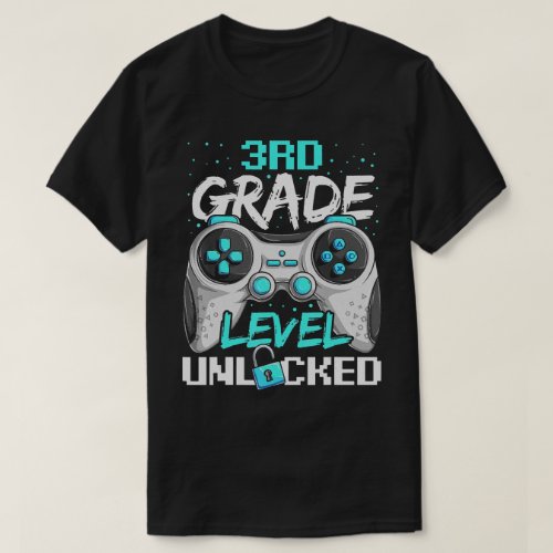 First Day Of 3Rd Grade Gaming Back To School T_Shirt