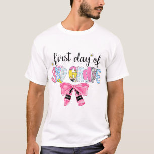 First Day Of 3Rd Grade Teacher Girl Coquette Back T-Shirt