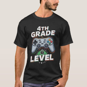 First Day Of 4Th Grade Gaming Back To School T-Shirt
