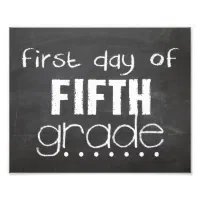 First Day of School Photo Prop Chalkboard Sign for Kids, Girls & Boys, My  1st Day Back to School Board Style Sign, Kindergarten, Preschool, Durable