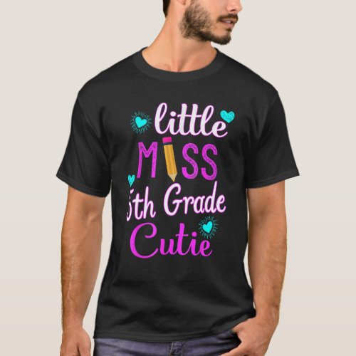 First Day Of 5th Grade Little Miss 5th Grade Cutie T_Shirt