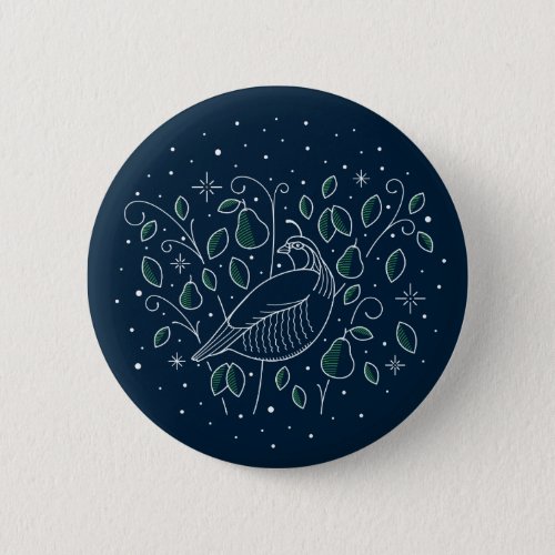 First Day of Chrismas Button Pin