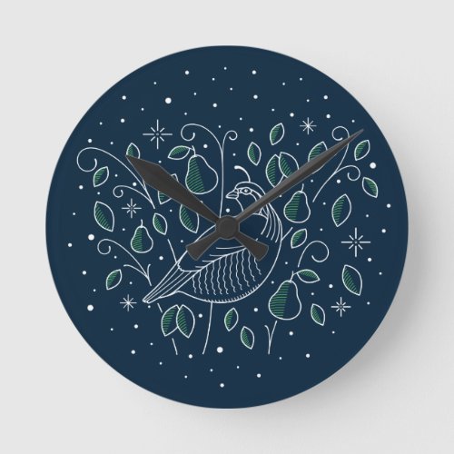 First Day of Christmas Wall Clock