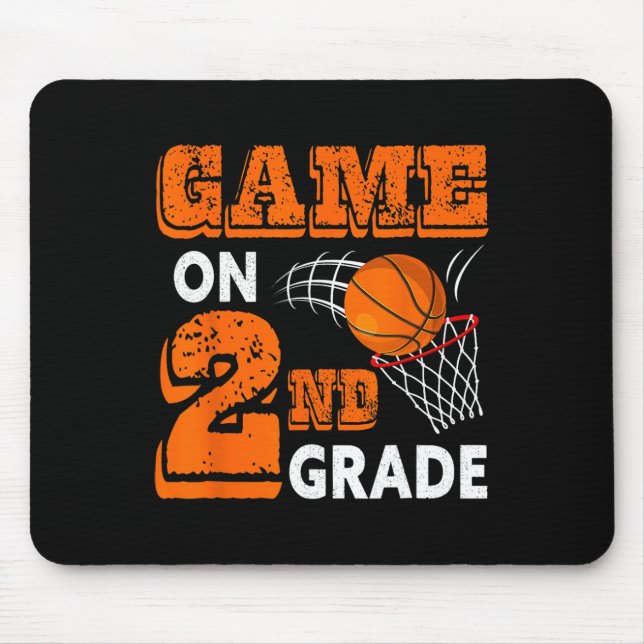 First Day Of Game On 2nd Grade Byck To School Bysk Mouse Pad (Front)