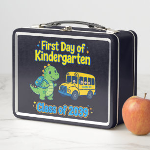 First Day Of Kindergarten Class Of 2039 Shirt D Metal Lunch Box