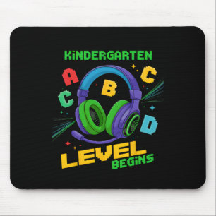 First Day Of Kindergarten Grade Level Begins Shirt Mouse Pad