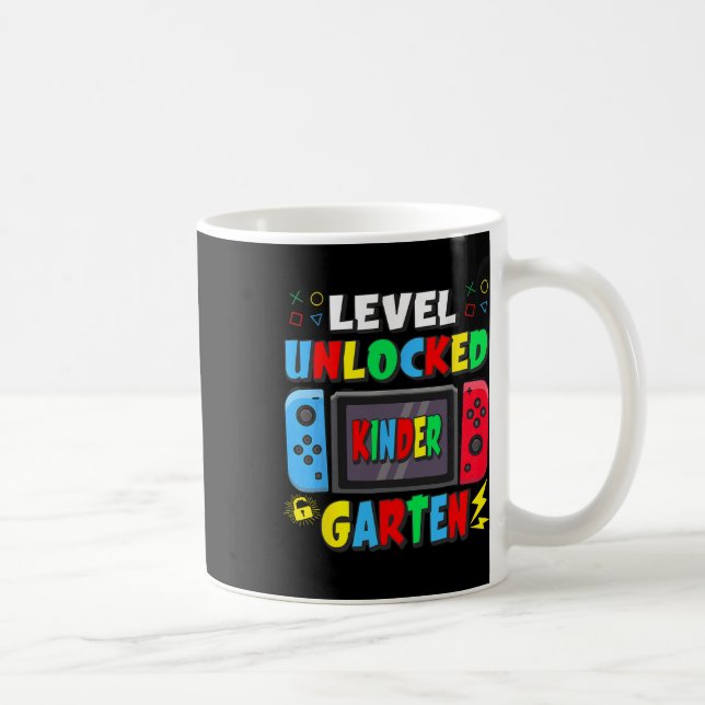 First Day Of Kindergarten Level Unlocked Game Ck T Coffee Mug (Right)