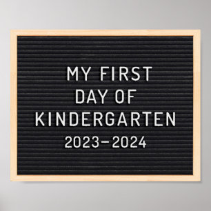 First day of Kindergarten sign First day of school