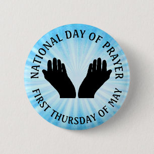 First Day of Prayer Religious Holiday Button