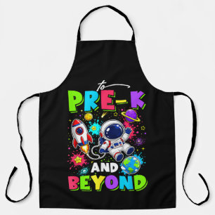 First Day of Pre-K Astronaut Space Back to School Apron