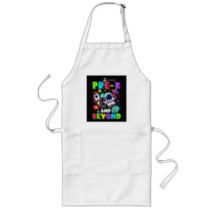First Day of Pre-K Astronaut Space Back to School Long Apron