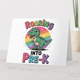 First Day of Pre-K Back to School Letterpress Thank You Card