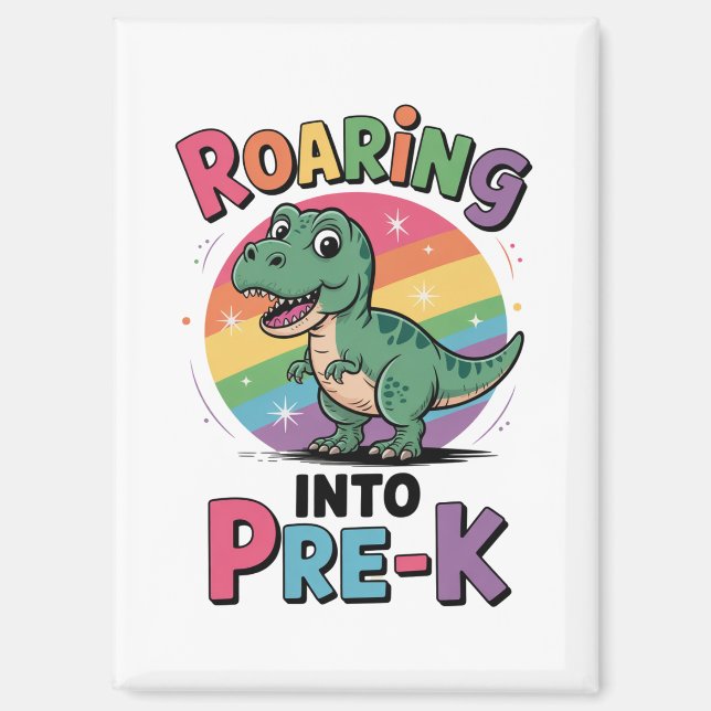 First Day of Pre-K Back to School  Magnet (Front)