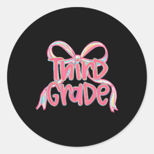 First Day Of Pre-k Floral Bundle For Teacher 1 Classic Round Sticker