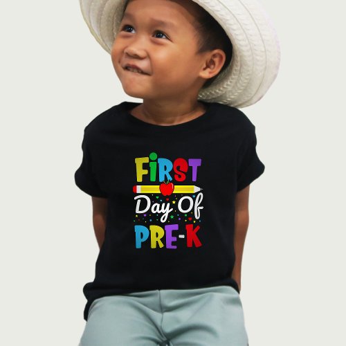 First Day of Pre_K Preschool Toddler T_Shirt