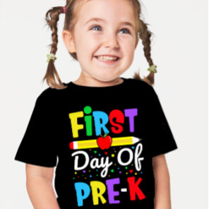 First Day of Pre-K Rainbow Preschool Kids T-Shirt