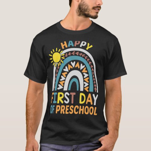 First Day Of Preschool  Back To School For Teacher T_Shirt