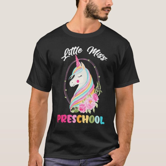 First Day Of Preschool Back To School Miss Prek Gi T-Shirt (Front)