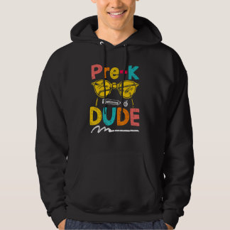 First Day Of Preschool Pre K Dude Teacher Kid Back Hoodie
