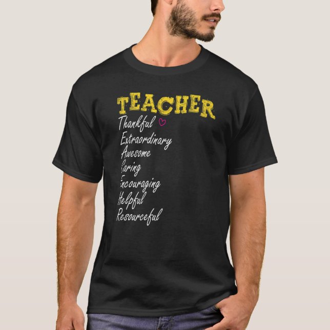 First Day Of School Back To School Teach Teacher W T-Shirt (Front)