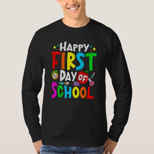 First Day Of School Back To School Teacher Student T_Shirt