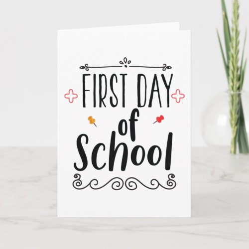 First Day of School Card