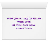 First Day Of School Card (Inside Horizontal (Bottom))