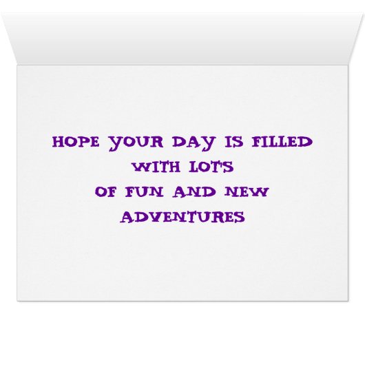 First Day Of School Card (Inside Horizontal (Bottom))