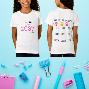 First Day of School,Class Of 2037 Handprint T-Shirt