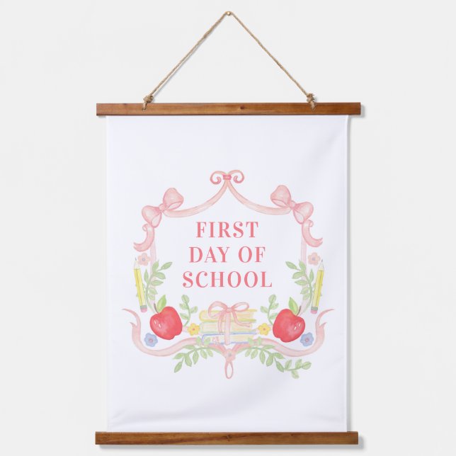 First Day of School | Classroom Hanging Tapestry (Front)