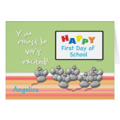 First Day of School Cute Mice and SMART Board (Front Horizontal)