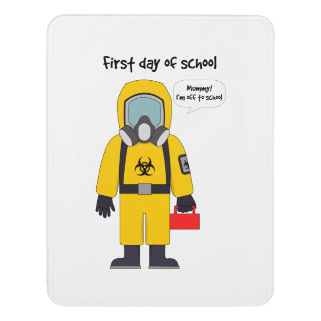 First day of school door sign (Contemporary Vert)