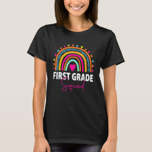 First Day Of School First Grade Squad Team Teacher T-Shirt