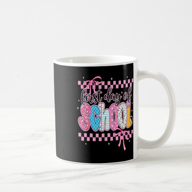 First Day Of School Floral Bundle For Teacher  Coffee Mug (Right)