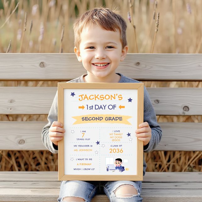 First Day of School for Boys Poster (Creator Uploaded)