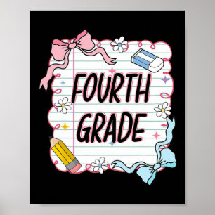First Day Of School Girly Coquette1 Poster