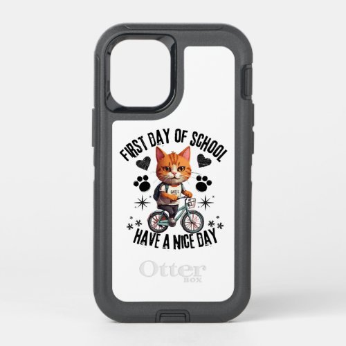 First Day Of School Have A Nice Day OtterBox Defender iPhone 12 Mini Case