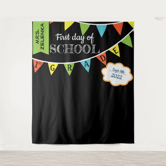 First day of School photobooth backdrop (Front)